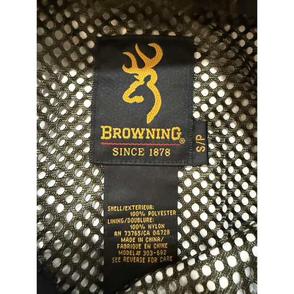 Browning Jacket Mens Small Camouflage PreVent X-Change Waterproof Hunting Camo - Picture 5 of 9